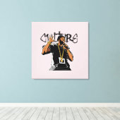 Ik ben wat de cultuur voelt canvas afdruk (Insitu (Houten vloer))