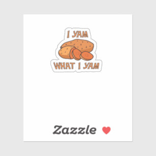 Ik ben wat ik ben Grappig Basishumor Sticker
