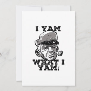 Ik ben wat ik ben Klassiek Meme-ontwerp Feestdagenkaart