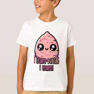 Ik ben wat ik ben! Schattige Yam Pun T-shirt