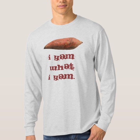 Ik ben wat ik ben. t-shirt (Voorkant)