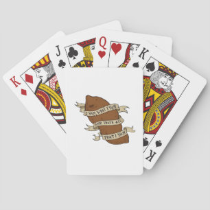 Ik ben wat ik ben Yam Classic Quote Grappig Pokerkaarten