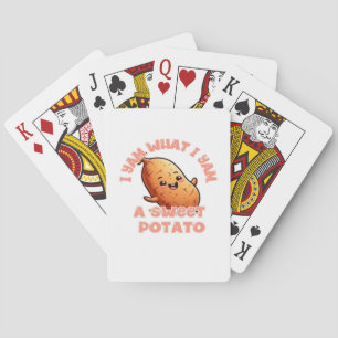 Ik ben wat ik ben Zoete Aardappel Warme Gezellige Pokerkaarten