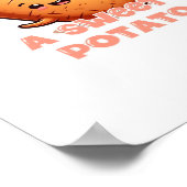 Ik ben wat ik Yam, een zoete aardappel klassieker Poster (Hoek)