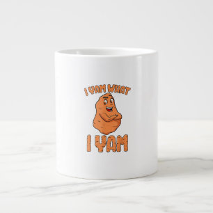 Ik ben wat ik Yam Sweet Potato Funny Thanksgiving Extra Grote Beker
