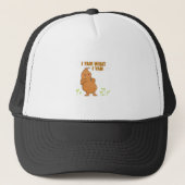 Ik ben wat ik Yam Trendy Basic Trucker Pet (Voorkant)