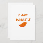 Ik ben wat ik zeg klassiek feestdagenkaart (Voorkant / Achterkant)