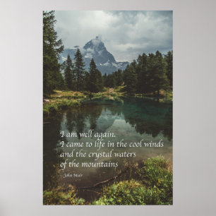 'Ik ben weer gezond' J Muir natuur mindfulness cit Poster