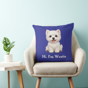 Ik ben Westie, je schattige West Highland Terrier Kussen