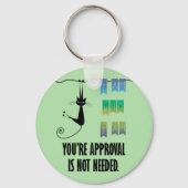 Ik ben wie ik Button Sleutelhanger ben (Voorkant)