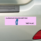 Ik ben wijArInG Mijn SaRcAsTiC PaNtS aanDaY Bumpersticker (Op auto)