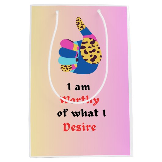 Ik ben Worthy Medium Cadeauzakje (Voorkant)