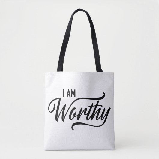 Ik ben Worthy Tote Bag (Voorkant)