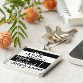 Ik ben zeer gezegend, zeer bevoorrecht, diep gelie sleutelhanger (Zijkant)