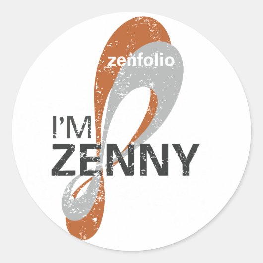 Ik ben Zenny Sticker (Voorkant)