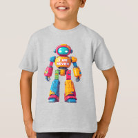 Ik ben zeven robot voor kinderen 7e verjaardag rob