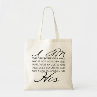 Ik ben zijn Christelijke inspiratie Tote Bag