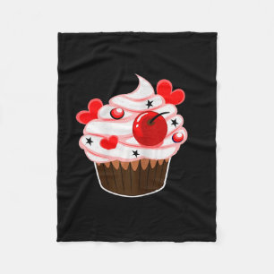 Ik ben zijn cupcake, ik ben haar studmuffin Valent Fleece Deken