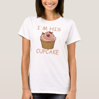 Ik ben zijn cupcake t-shirt