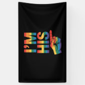 Ik ben zijn homo koppel dat LGBTQ Pride evenaart Spandoek (Verticaal)