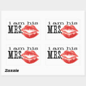 Ik ben zijn mevrouw. rechthoekige sticker (Vel)