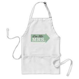 Ik ben zijn Mrs. (Groene Pijl) Standaard Schort