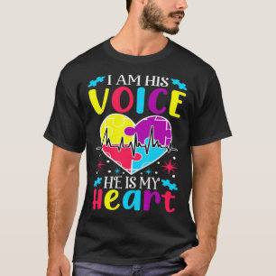 Ik ben zijn stem Autisme Kind Bewustzijn Kies Vrie T-shirt