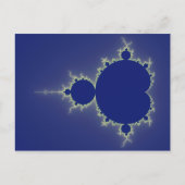 Ik ben zo blauw - Fractal Briefkaart (Voorkant)