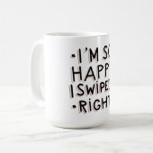 Ik ben zo blij dat ik goed heb gezwemd. koffiemok (Voorkant links)