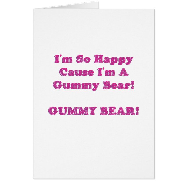 Ik ben zo blij omdat ik een Beer ben. (Voorkant)