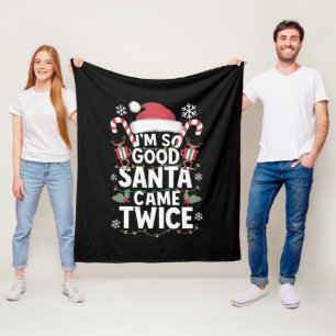 Ik ben zo braaf dat Sinterklaas twee keer kwam met Fleece Deken