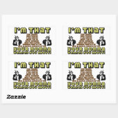 Ik ben zo conservatief rechthoekige sticker (Vel)