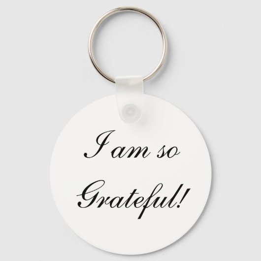 Ik ben zo dankbaar! sleutelhanger (Voorkant)