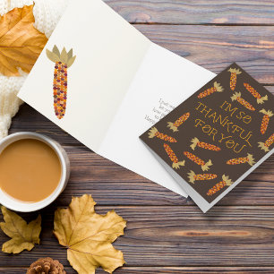 Ik ben zo dankbaar voor je Thanksgiving Kaart