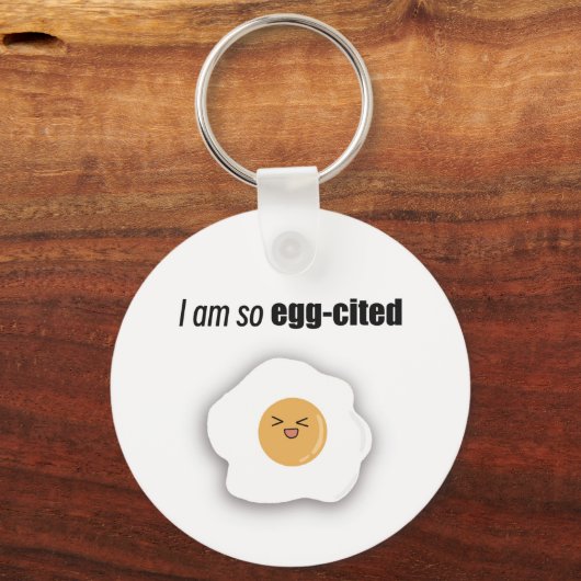 Ik ben zo ei-geciteerd sleutelhanger (Achterkant)