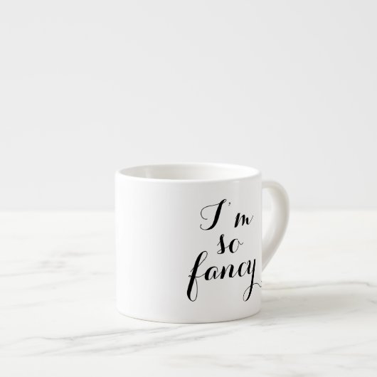 Ik ben zo Fancy Chandelier Espresso Mok (Voorkant rechts)
