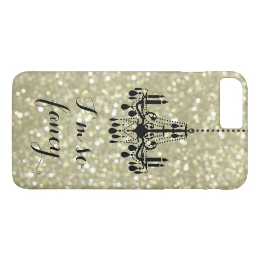 Ik ben zo Fancy Gold Chandelier iPhone 7 Plus Hoes (Achterkant (Horizontaal))