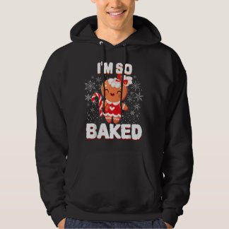 Ik ben zo gebakken kerstman van gemberkoek grap ko hoodie