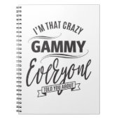 Ik ben zo gek Gammy Notitieboek (Voorkant)