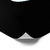 Ik ben zo geletterd Funny Egg Pun Dark BG Poster (Hoek)