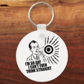 Ik ben zo homo dat ik niet eens eerlijk kan denken sleutelhanger (Voorkant)