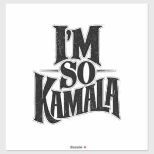 Ik ben zo Kamala Brat Green Meme Sticker