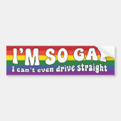 Ik ben zo klein dat ik niet eens rechtstreeks LGBT Bumpersticker (Voorkant)
