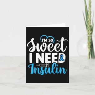 Ik ben zo lief dat ik insuline diabetesbewustzijn kaart
