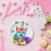 Ik ben zo meowgisch. papieren bordje (Feest)