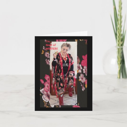 Ik ben zo moe van WINTER! Kaart (Voorkant)