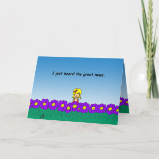 Ik ben zo opgewekte natte I mijn plant notecard Kaart
