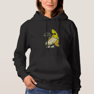 Ik ben zo opgewonden Grappige Banaan Cartoon Stunt Hoodie