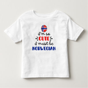 Ik ben zo schattig dat ik Noors moet zijn Kinder Shirts
