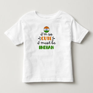 Ik ben zo schattig, ik moet wel Indiaas zijn Kinder Shirts